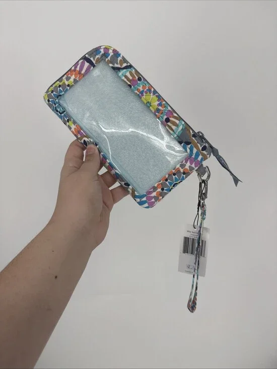 NWT Vera Bradley RFID Tech Wristlet - Sunny Medallion Print - Picture 3 of 7